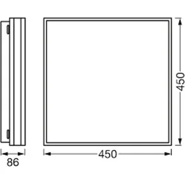 LEDVANCE SMART+ Wi-Fi Orbis MAGNET LED Deckenleuchte 45x45cm, Tunable White
