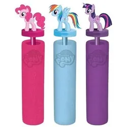 HAPPY PEOPLE 16290 MY LITTLE PONY FOAMSHOOTER Wasserspritze, 3-fach sortiert