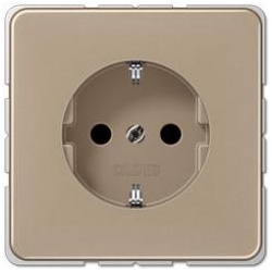 Jung   SCHUKO-Steckdose  (gold-bronze)