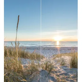 Schulte Duschrückwand Sonnenuntergang Düne Blau
