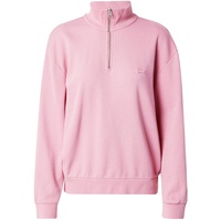 Levis Sweatshirt EVERYDAY 1/4 Zip' - Rosa,Weiß - S (36), TAMELESS rose) Damen Sweatshirts aus softem Baumwollmix, Gr. rosa