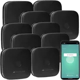 VisorTech Kompakter WLAN-Design-Rauchwarnmelder mit weltweiter App, schwarz