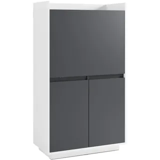 byLIVING Sekretär Hannes Breite 80 H 141, T 40 cm schwarz