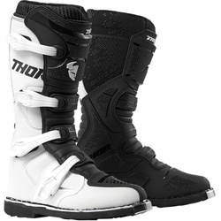 Thor Blitz XP Motocross Stiefel, schwarz-weiss, Größe 48 für Männer