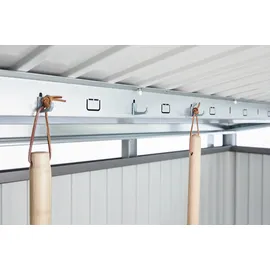 Biohort Panorama P5 2,57 x 2,97 m quarzgrau-metallic Doppeltür