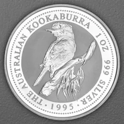 Silbermünze 1oz Kookaburra 1995 (Australien)