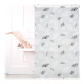 Relaxdays Duschrollo 100 x 240 cm schwarz-weiß