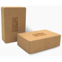 SF SUPRFIT Suprfit Yoga Block Kork Paar - Hergestellt aus hochwertigem, natürlichem Kork. Sicherer Halt bei jeder Übung, auch bei schweißtreibendem Training.