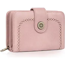 TEUEN Damen Geldbörse Vintage RFID hellrosa