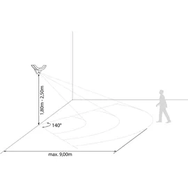 sebson LED Aussenleuchte mit Bewegungsmelder Wandleuchte anthrazit LED Sensor / Grau/Weiß