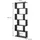 Vicco Raumteiler Levio 70 x 192,2 x 23,8 cm Schwarz