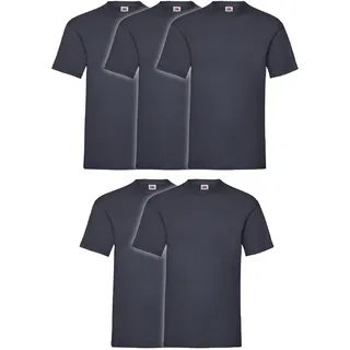 Fruit of the Loom Valueweight T 5er Pack, deep navy, L