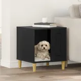 vidaXL Hundehütte Schwarz 44 x 42 x 49 cm Holzwerkstoff