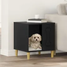 vidaXL Hundehütte Schwarz 44 x 42 x 49 cm Holzwerkstoff