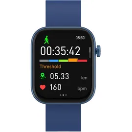 Denver SWC-185BU BT 40 mm Aluminiumgehäuse blau Sportarmband blau One Size