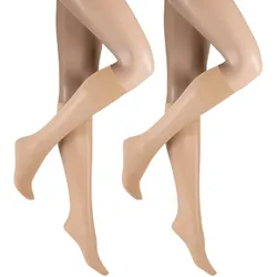 Hudson Damen Kniestrümpfe Lilly Put 20 DEN 2er Pack