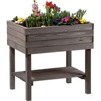 Dobar Hochbeet mit Ablageboden 80 x 58 x 80