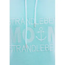 Zwillingsherz Hoodie Strandleben Moin Blau XS