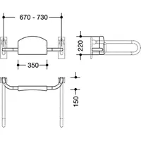 Hewi Serie 477/801 Rückenstütze 801.51.900 99 reinweiß