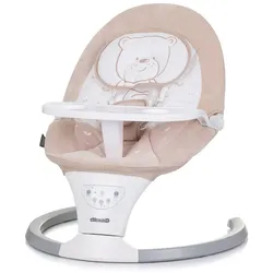 Chipolino Babywippe Lera Musik, Sicherheitsgurt, Kissen, Fernbedienung, Timer beige