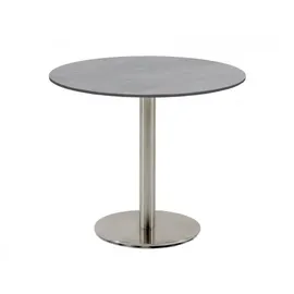 Niehoff Tisch 95x95cm Bistro - 95 cm rund HPL Beton-Design