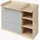 [en.casa] Wickelkommode Beldinupp mit Wickelaufsatz 93x110x55 cm Eicheoptik/Grau [en.casa]