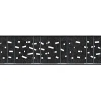 zaunzu Sichtschutz Design Vlies Criss Cross für Doppelstabmatten Schwarzgrau 2,6m