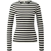QS Geripptes Longsleeve im Slim Fit - XXL