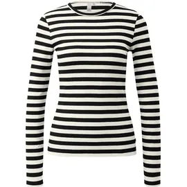 QS Geripptes Longsleeve im Slim Fit - XXL