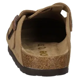 ROHDE Clog Leder Pantolette robust klassisch Schnalle Alba 6071, Größe:40 EU, Farbe:Mehrfarbig - Braun - 40