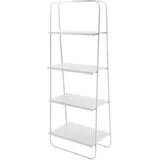 ZONE Denmark Bücherregal, A-Bookshelf Offenes Regal aus Metall, Aufbewahrungsregal, Aktenregal oder Büroregal für Bücher, Ordner usw. Stehend, 54,8 x 29,4 x 140,7 cm Soft Grey (Grau)