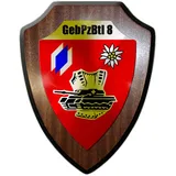 Copytec Wappenschild Gebirgspanzerbataillon 8 Panzer Bundeswehr Pfreimd Kompanie #24466