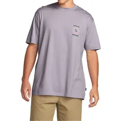 T-Shirt BILLABONG "Spun Out Premium", Herren, Gr. XXL, lila (light lila), 100% Baumwolle, Kurzarm, Shirts