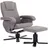 Svita Relaxsessel Charles Polyester 75 x 95 x 68 cm Grau mit Hocker
