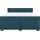vidaXL Boxspringbett mit Matratze Blau 180x200 cm Samt