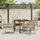 vidaXL Garten Essgruppe 5-tlg. Beige