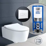 Villeroy & Boch Avento Komplett-SET Wand-WC mit neeos Vorwandelement,, 5656RSR1+16601WH#SET,