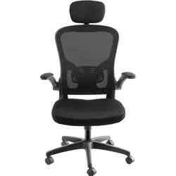 TecTake GmbH Bürostuhl Arges ergonomisch mit verstellbarer Kopfstütze  1