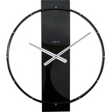 NeXtime Quarzwanduhr Carl 58x51 cm Dekor Schwarz