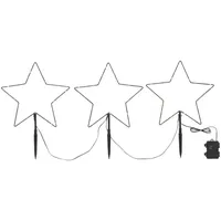 Sygonix Weihnachtsstern 0 cm Warmweiß Schwarz
