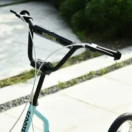 Homcom Kinderroller mit Handbremse blau