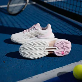adidas Courtjam Control 3 Cloud White/Silver Metallic/Lucid Pink 44