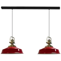 Bamyum Pendelleuchte Asletl 2 Flammig Metall Ø41 cm, Rot