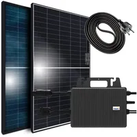 Sunniva Balkonkraftwerk Black Frame BIFACIAL 1144/800W Solaranlage mit 800W