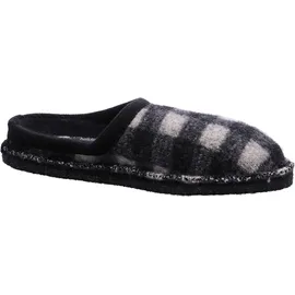 HAFLINGER Flair Plaid Pantoffeln Weiß 43