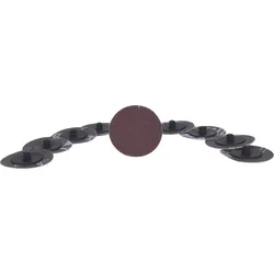 KS Tools Ersatz-Schleifpads, Ø50mm, 10er Pack Sandpapier braun - 515.5082 - braun