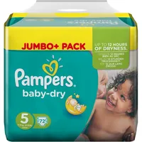 Pampers Baby Dry Größe 5 Junior 11-25kg Jumbo Plus Pack 72 Windeln
