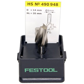 Festool Spiralnutfräser HS Spi S8 D14/20 Nutfräser 14(D)x20x52mm, 1er-Pack (490948)
