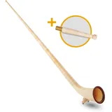 Lechgold Alphorn Deluxe F 360 cm 3-teilig Set inkl. Bb-Handrohr