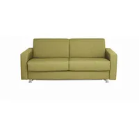 Bali Schlafsofa Messina, Grün, Textil, Uni, 3-Sitzer, 195x84x100 cm, Typenauswahl, Fußauswahl, Lederauswahl, Stoffauswahl, Liegefunktion, Armteilvarianten, Rücken echt, Kinder- & Jugendzimmer, Jugendmöbel, Jugendsofas